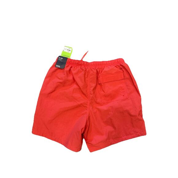 DSG Men’s Red REC Shorts S Water-Repellent Swim Trunks Gym Beach Quick Dry NWT - Picture 5 of 8